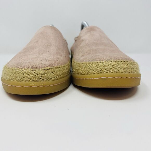 BORN 8.5 Pink Castries Suede Slip On Comfort Espadrilles Boho Chic Casual Loafer - Picture 5 of 16